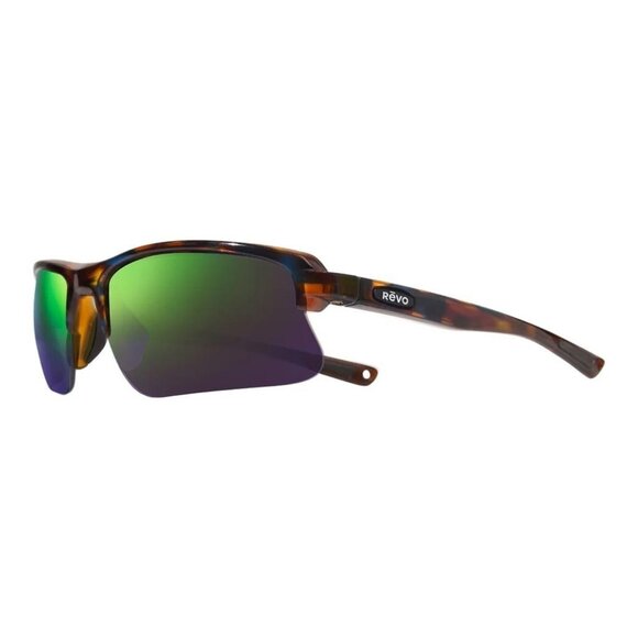 New REVO Annika 2 Havana Semi Rimless Polarised Square RE 1203 22 GNP Sunglasses - Picture 1 of 4